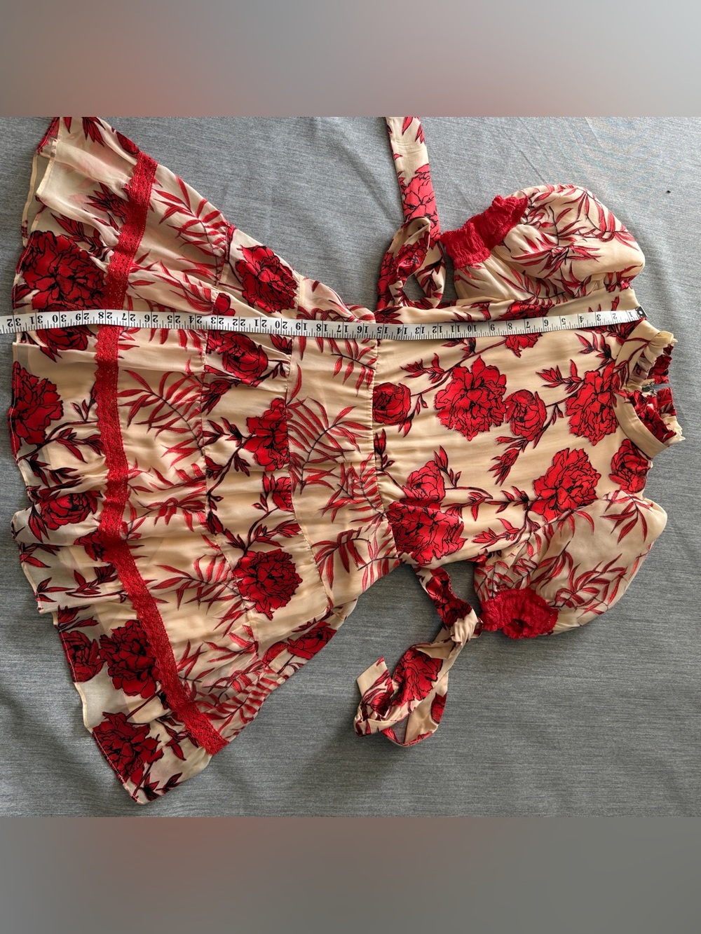 Alice + Olivia Regan Fil Coupé Chiffon Mini Dress size 4, NEW! - Picture 8 of 10